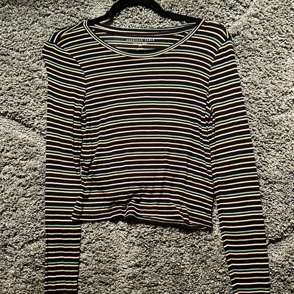 American Eagle striped soft and sexy long sleeve